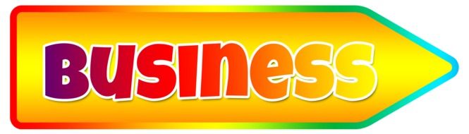 Colourful Business sign