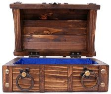 wooden chest for money