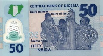banknote of Nigerian naira