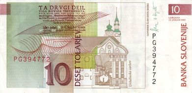 banknote in slovenia