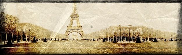 Vintage photo of Paris