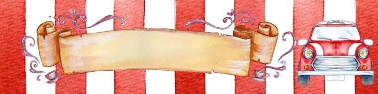 Red and white banner with the auto clipart