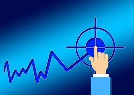 Success Curve Hand poster drawing