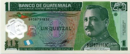 banknote of Guatemalan quetzal