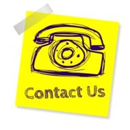 Contact Us sticker drawing