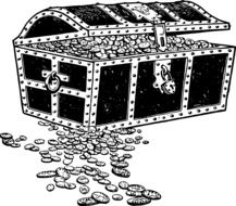 treasure chest drawing
