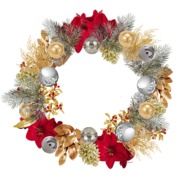 Christmas wreath on a white background