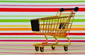 bright trolley for shopping