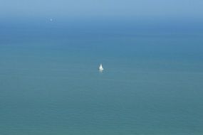 lonely ship far into the sea