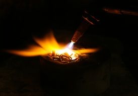 metal melting in industry