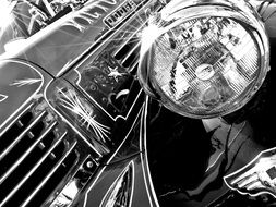 Truck's headlights
