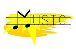 inscription music on notes