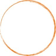 orange ring as a graphic image