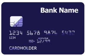 purple bank card