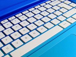 White laptop keyboard clipart