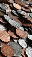 variety of metal money
