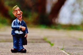 Businessman, funny figurine