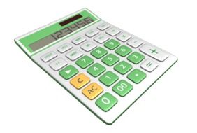 grey and green Calculato, drawing