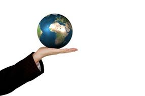 model the whole planet in the hands