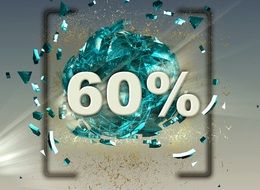 button with 60% discount