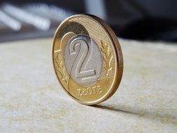 the coin is on edge