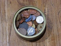 various Coins in Can