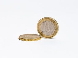 two euro coins