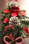 Christmas candle decoration