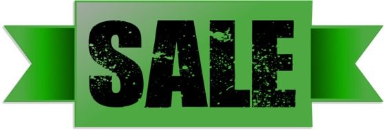 Green Banner Sale drawing