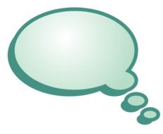green bubble for speech drawing