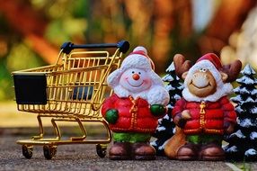 Shopping Christmas Cart fig