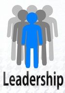 Leadership in team clipart