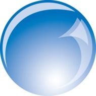 Blue Orb Button drawing