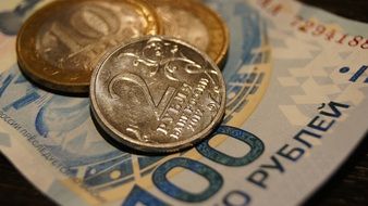 Paper and metal rubles