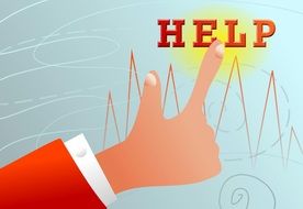 model of help in business concept