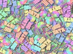 multicolored lettering big data