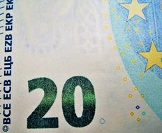 Twenty Euros dollar bill