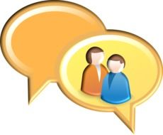 orange chat icons