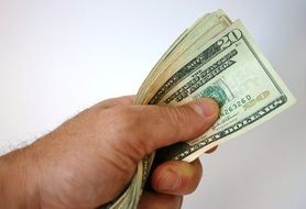 dollars in hand