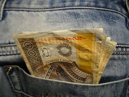 money in your jeans pocket