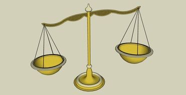 gold Balance Weight drawing