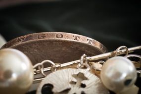 historical coin with the inscription