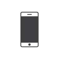 drawn iPhone with a gray screen