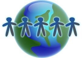 painted little men around the world