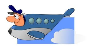 aircraft and pilot cartoon foto