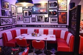 Corner Table in a restaurant