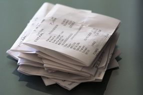 Receipts Receipt Pay Shopping