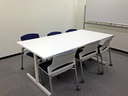White desk in a Conference Room