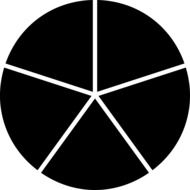black pie diagram