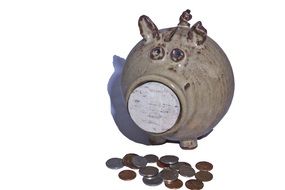 Piggy Bank and Money drawing